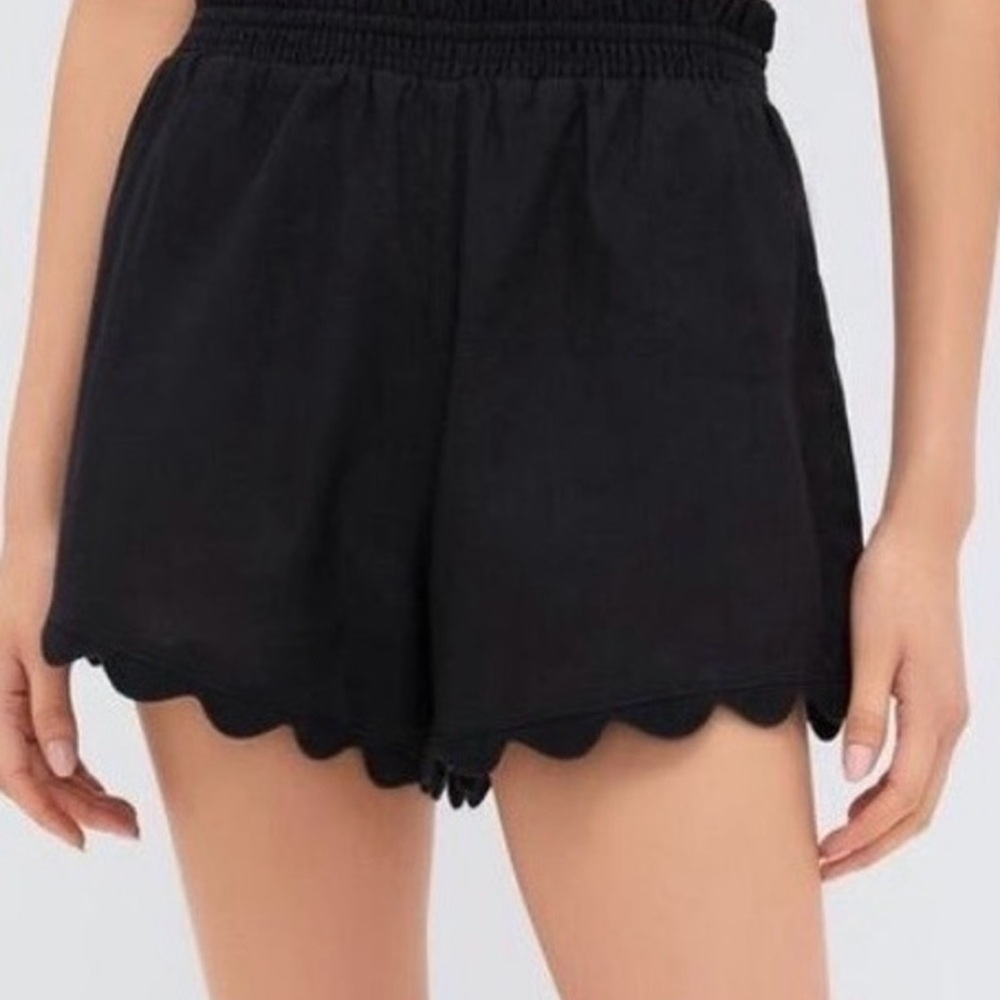 Tuckernuck Black Linen Ava Short, Size L